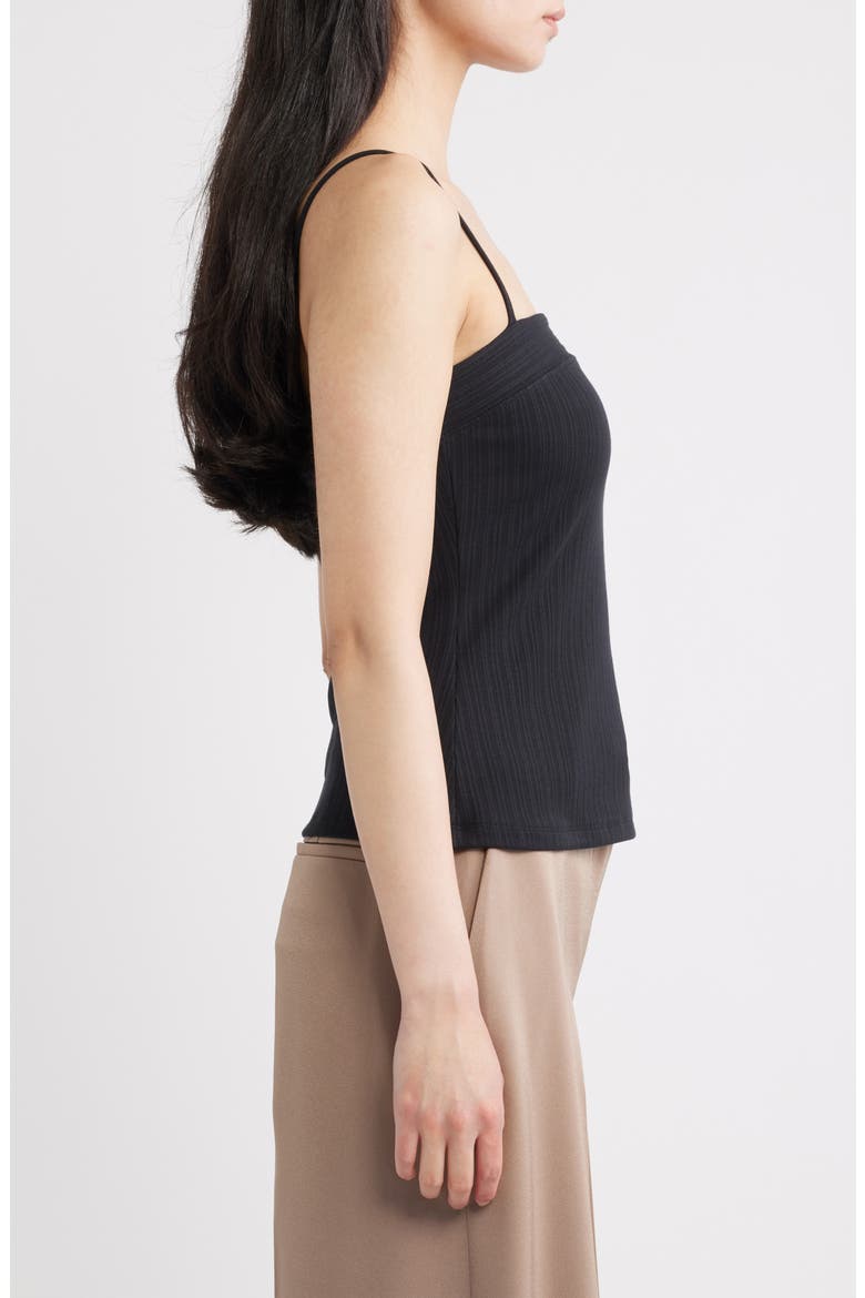 Stretch Camisole, Alternate, color, BLACK