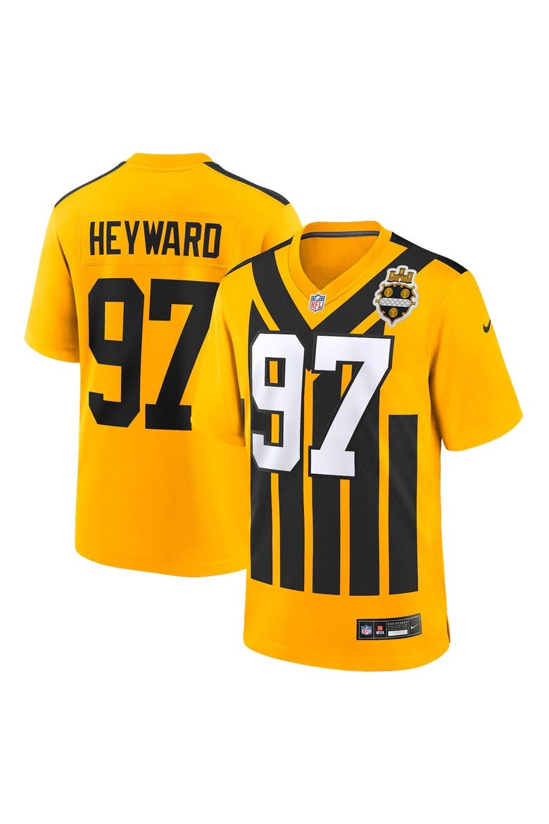 Men's Nike Cameron Heyward Gold Pittsburgh Steelers Alternate 1933 Throwback Game Jersey, Alternate, color, Gold