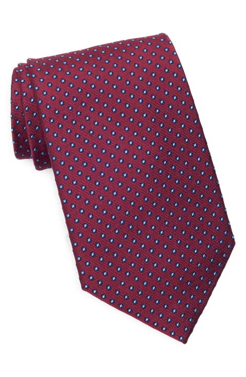 Tex Framed Dot Silk Blend Tie