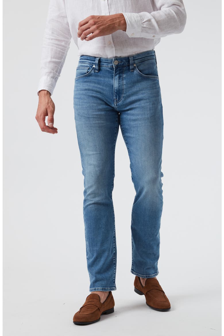 Charisma Relaxed Straight Leg Jeans, Main, color, MID BRUSHED ORGANIC
