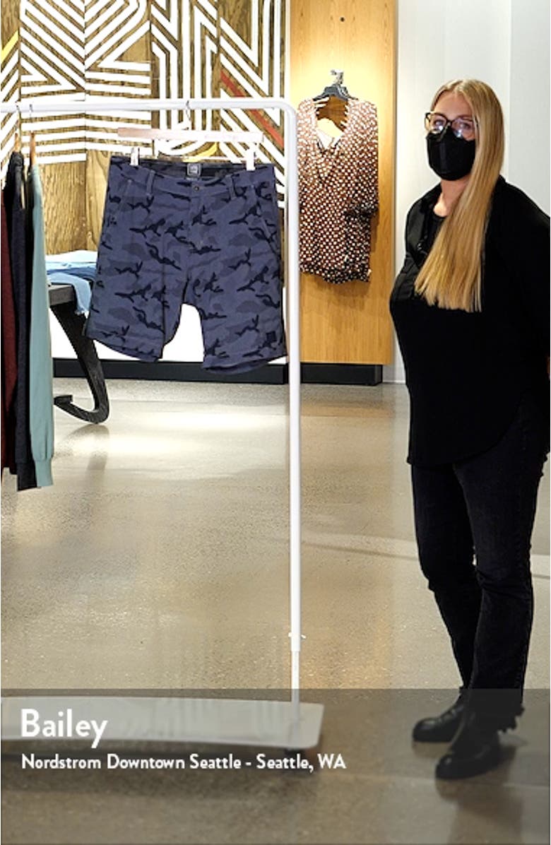 Camo Hybrid Flat Front Shorts, sales video thumbnail