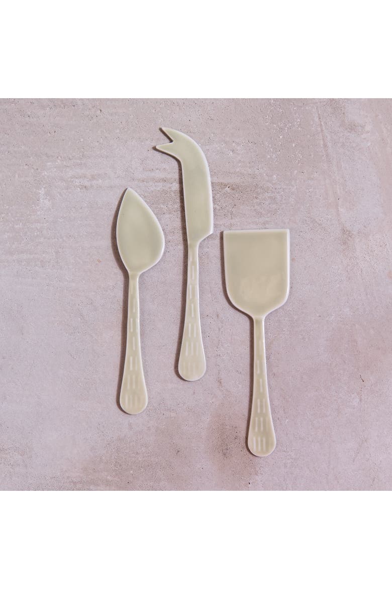 Nera Cheese Knives - Set of 3, Alternate, color, Light Green