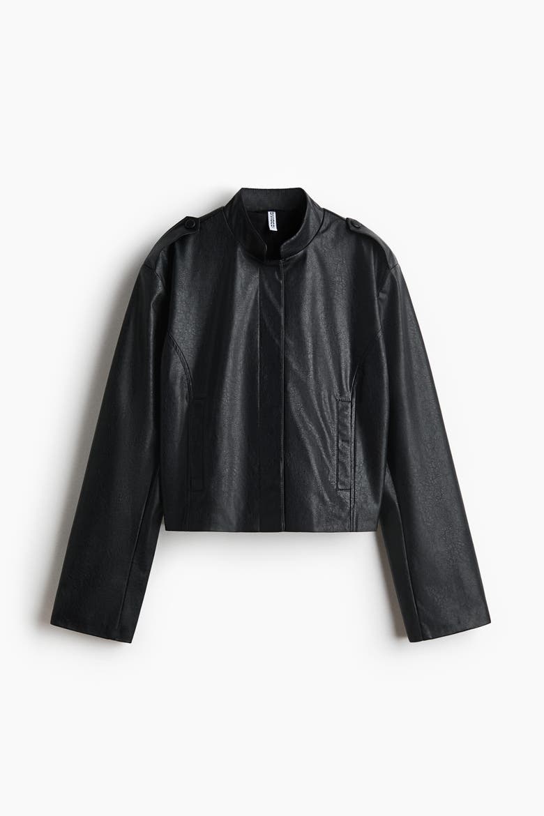Coated Jacket, Alternate, color, Black