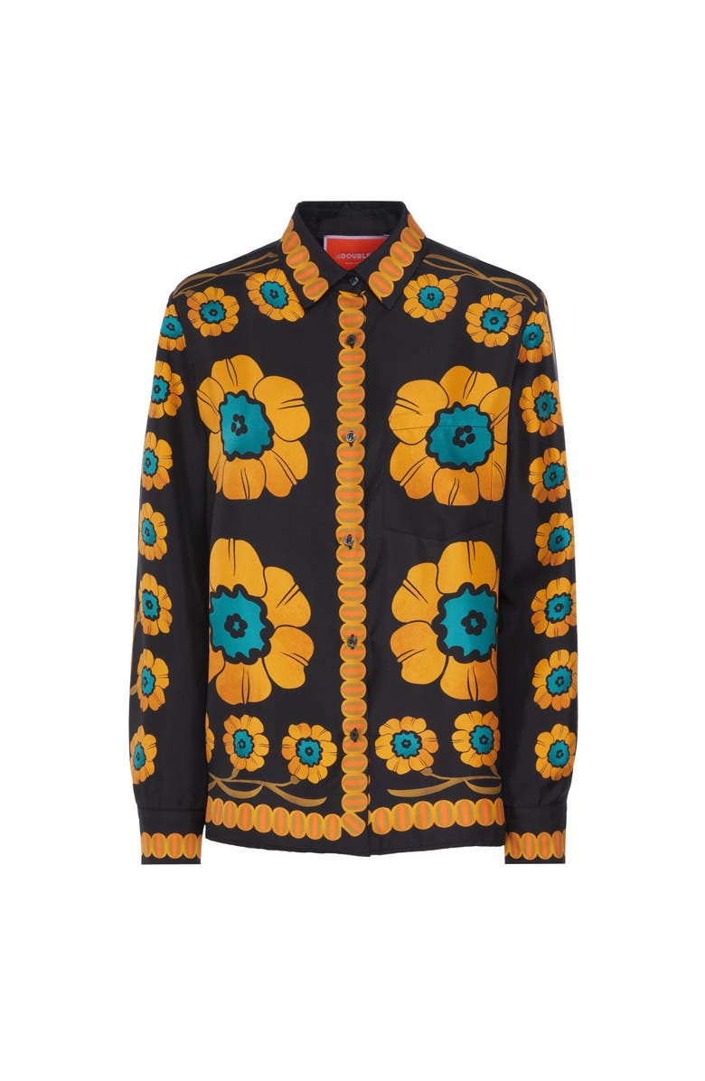 La DoubleJ Boy Shirt Daisychain Placée Orange, Alternate, color,