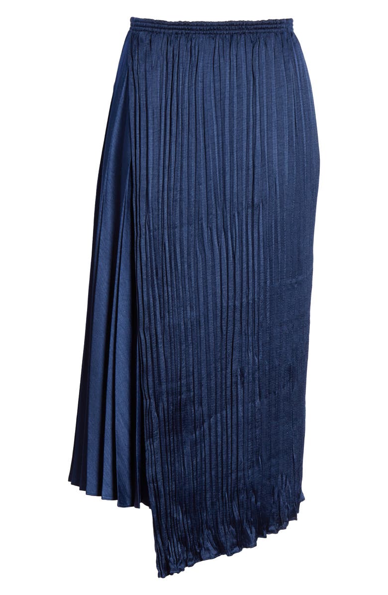 Vince Mixed Pleat Wrap Midi Skirt, Alternate, color, 