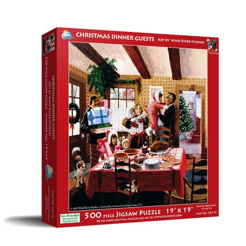 Christmas Dinner Guests 500 piece Jigsaw Puzzle for Adults