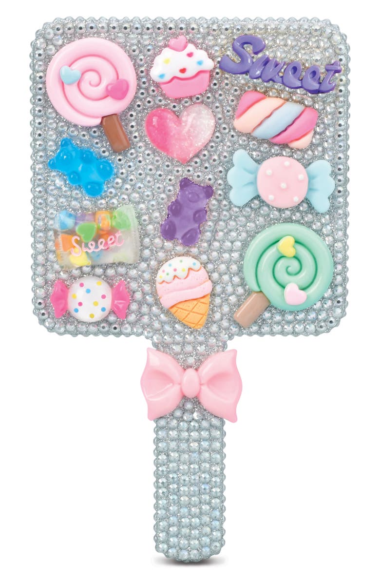 Iscream Kids' Charming Rhinestone Mirror, Main, color, Pink Multi