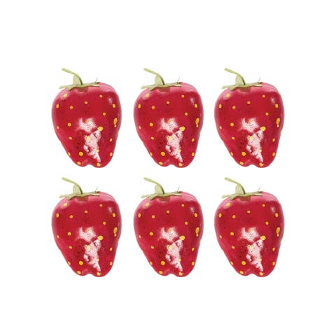 Strawberry Ornaments Set of 6