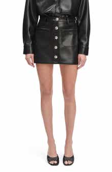 Favorite Daughter The Mimi Faux Leather Miniskirt