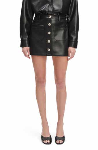Favorite Daughter The Mimi Faux Leather Miniskirt