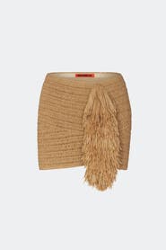 SIMONMILLER Pom Pom Crochet Mini Skirt
