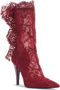 McQueen Pointed Toe Lace Boot