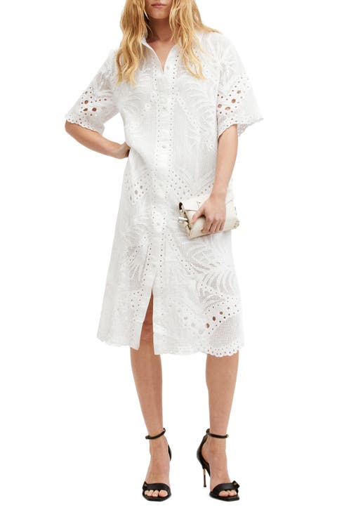 Meria Broderie Shirtdress