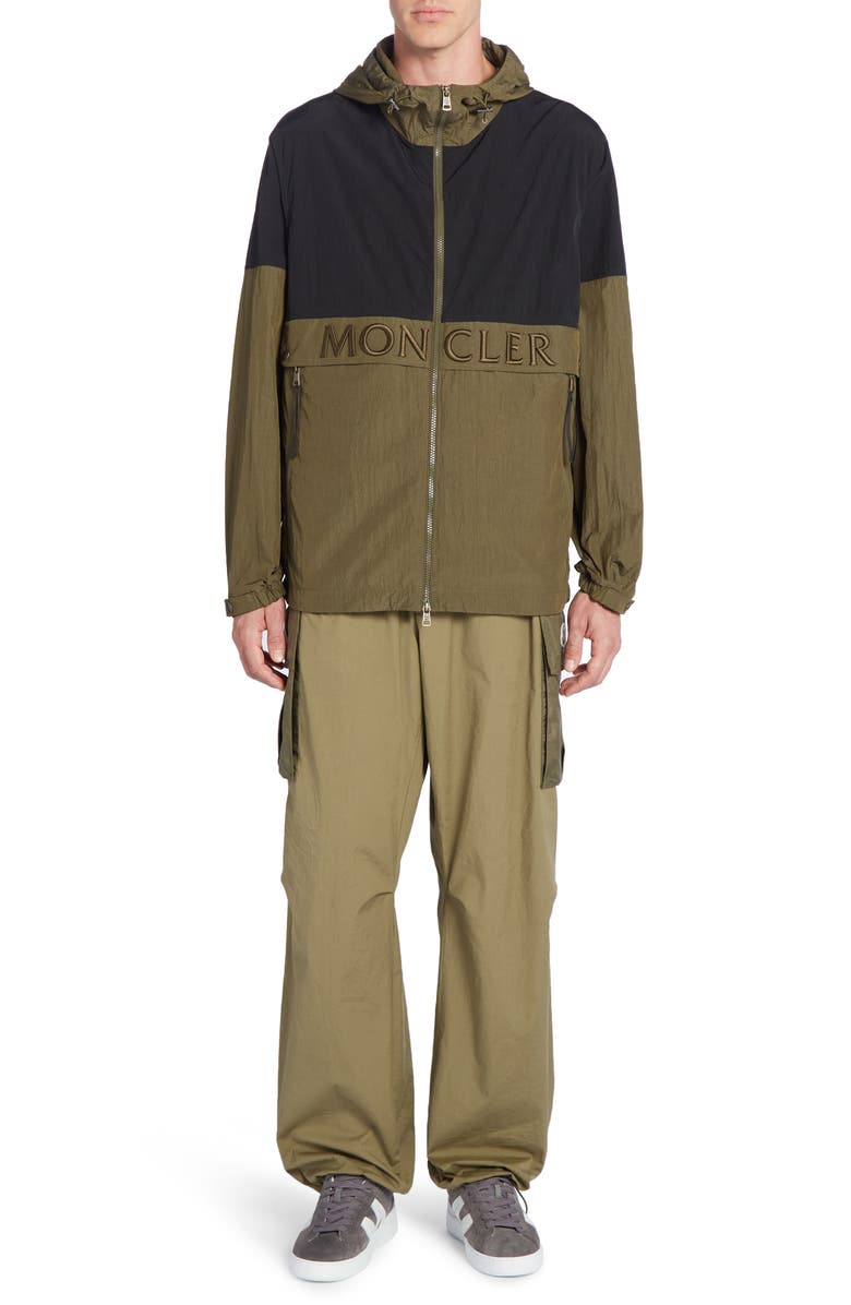 Moncler Joly Hooded Nylon Jacket, Alternate, color, 