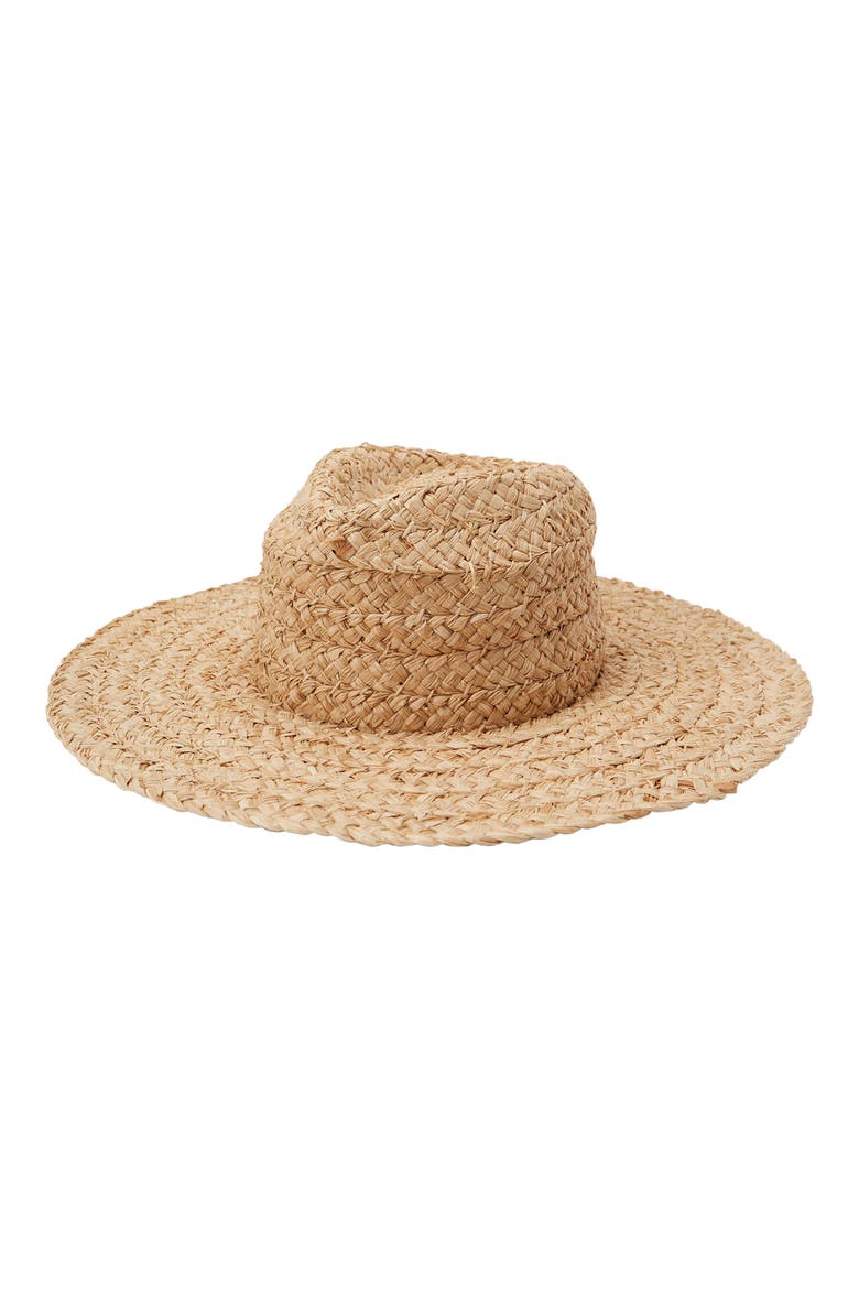 Sea Mist Straw Fedora, Alternate, color, NATURAL