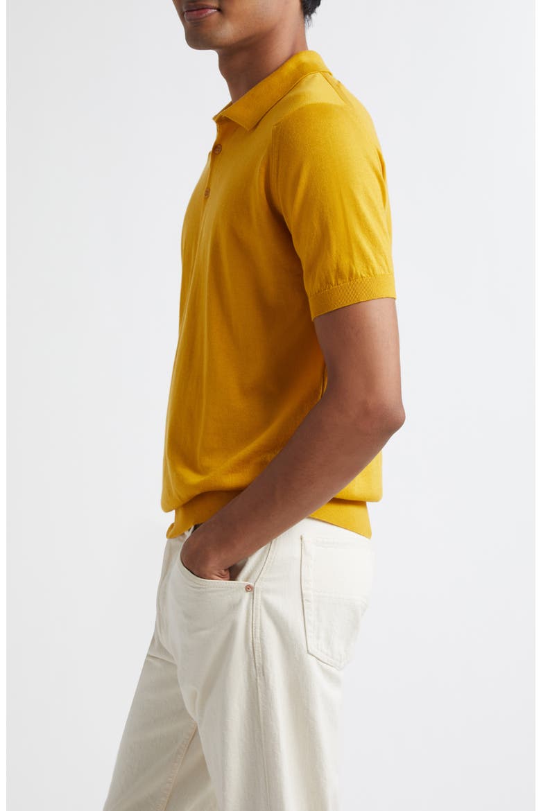 Elias Sea Island Cotton & Cashmere Polo Sweater (Nordstrom Exclusive), Alternate, color, RAY
