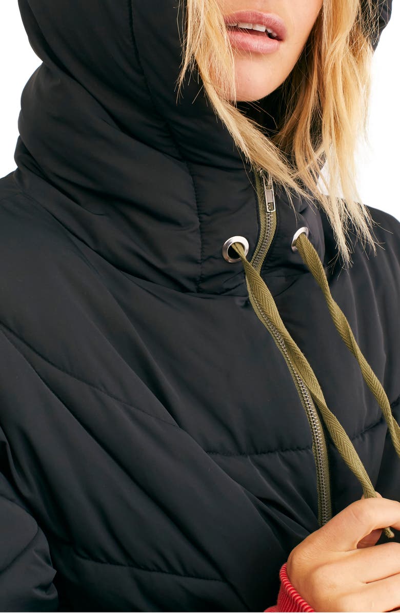 Free People Hailey Hooded Puffer Jacket, Alternate, color, 