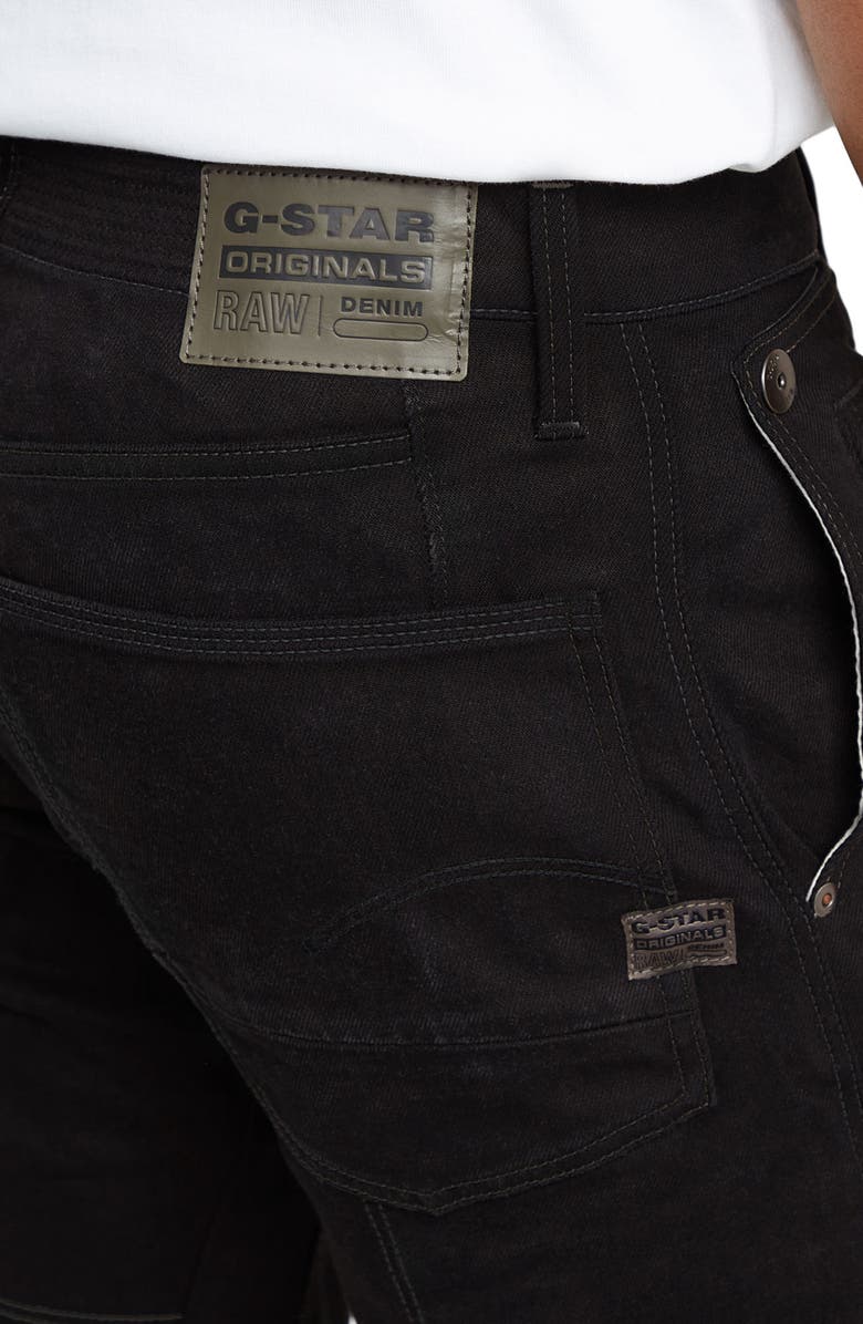 G-STAR Diver 3D Slim Fit Jeans, Alternate, color, Jet Black