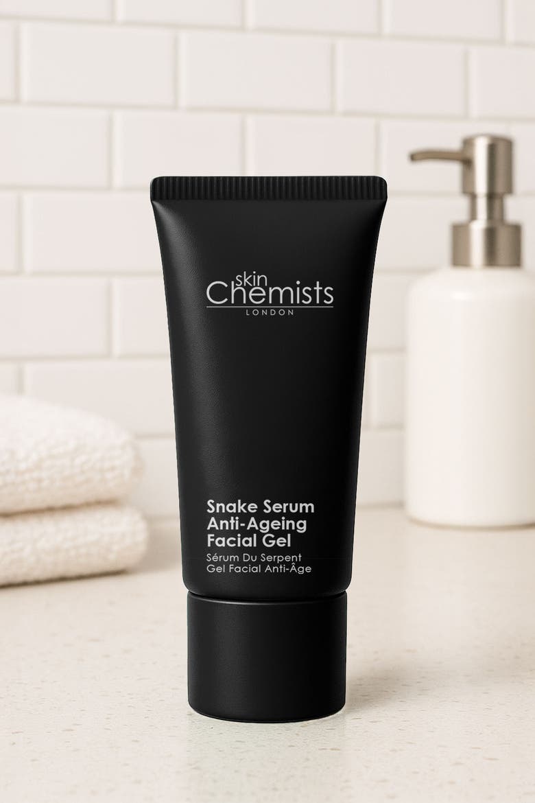 Snake Serum Anti-Aging Facial Gel 30ml for Loss of Firmness, Fine Lines & Wrinkles, Alternate, color, White