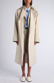 Bottega Veneta Woven Cotton Trench Coat