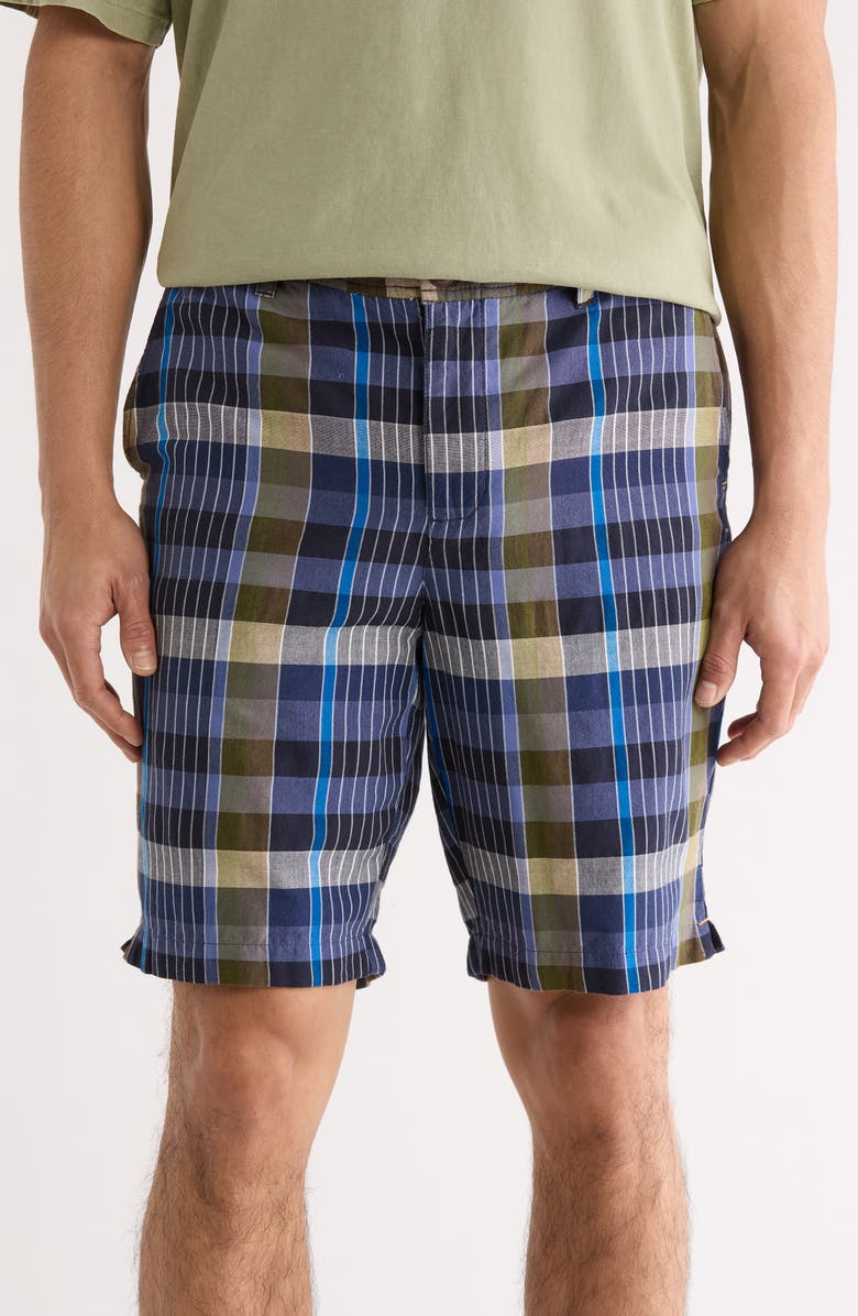 Tommy Bahama Marina Del Madras Shorts, Main, color, Island Navy