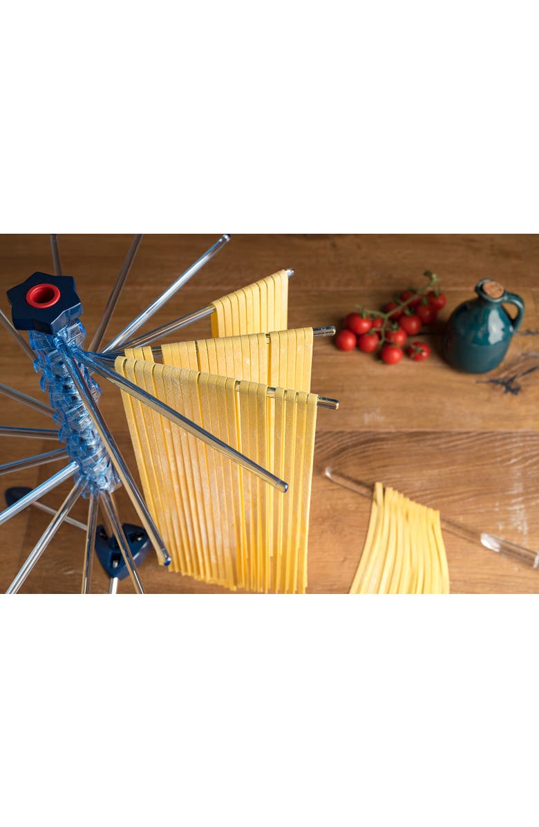 Marcato Atlas Collapsible Pasta Drying Rack, Made In Italy, Alternate, color, Blue
