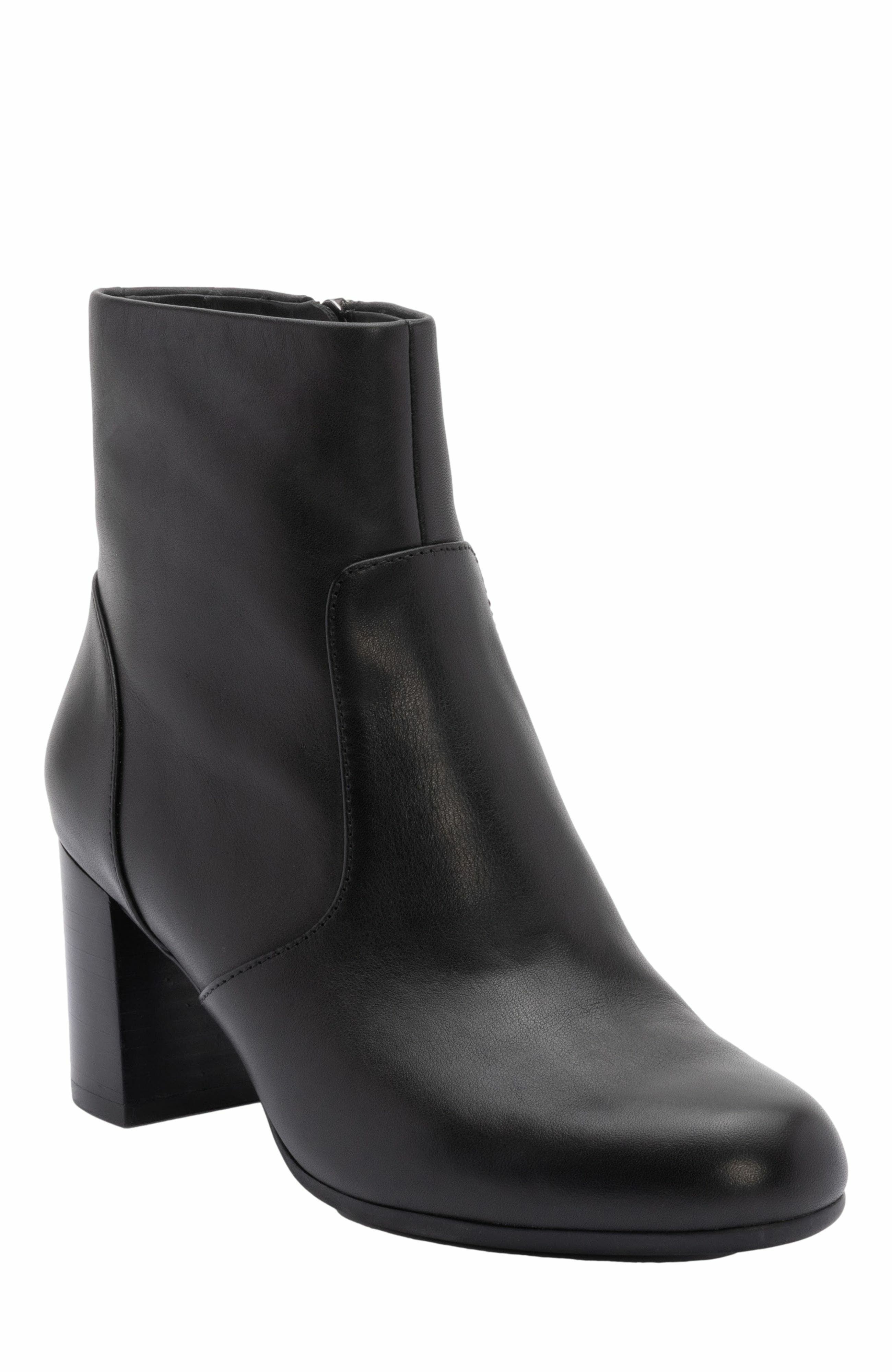 ABEO Tempo Ankle Boot, Main, color, Black Nappa - Regular