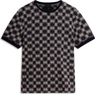 Ted Baker Joaa Geo Jacquard Short Sleeve Sweater