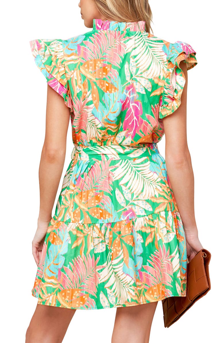 FLYING TOMATO Cap Sleeve Cotton Minidress, Alternate, color, 