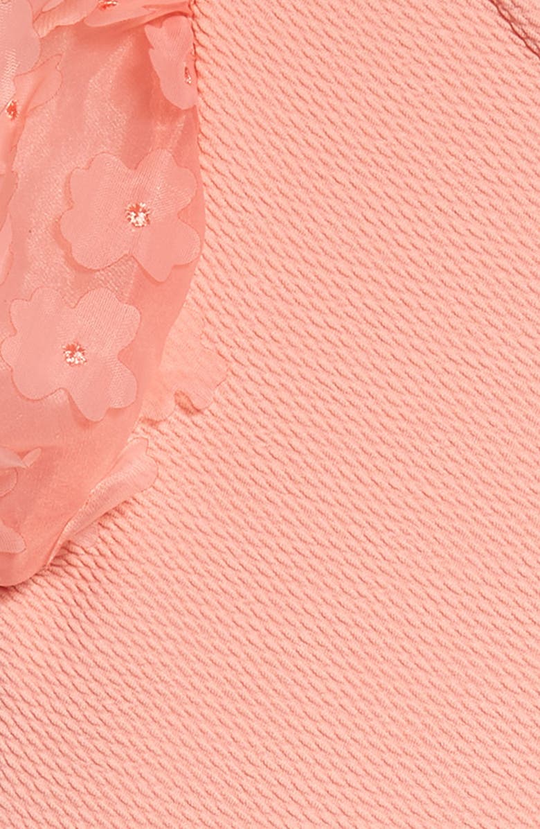 BCBG Kids' Embellished Puff Sleeve Knit Dress, Alternate, color,