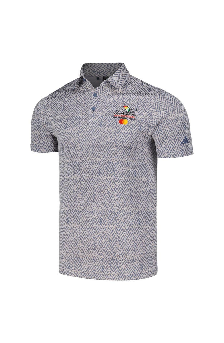 adidas Men's adidas Blue Arnold Palmer Invitational Ultimate365 Jacquard Polo, Alternate, color, Blue
