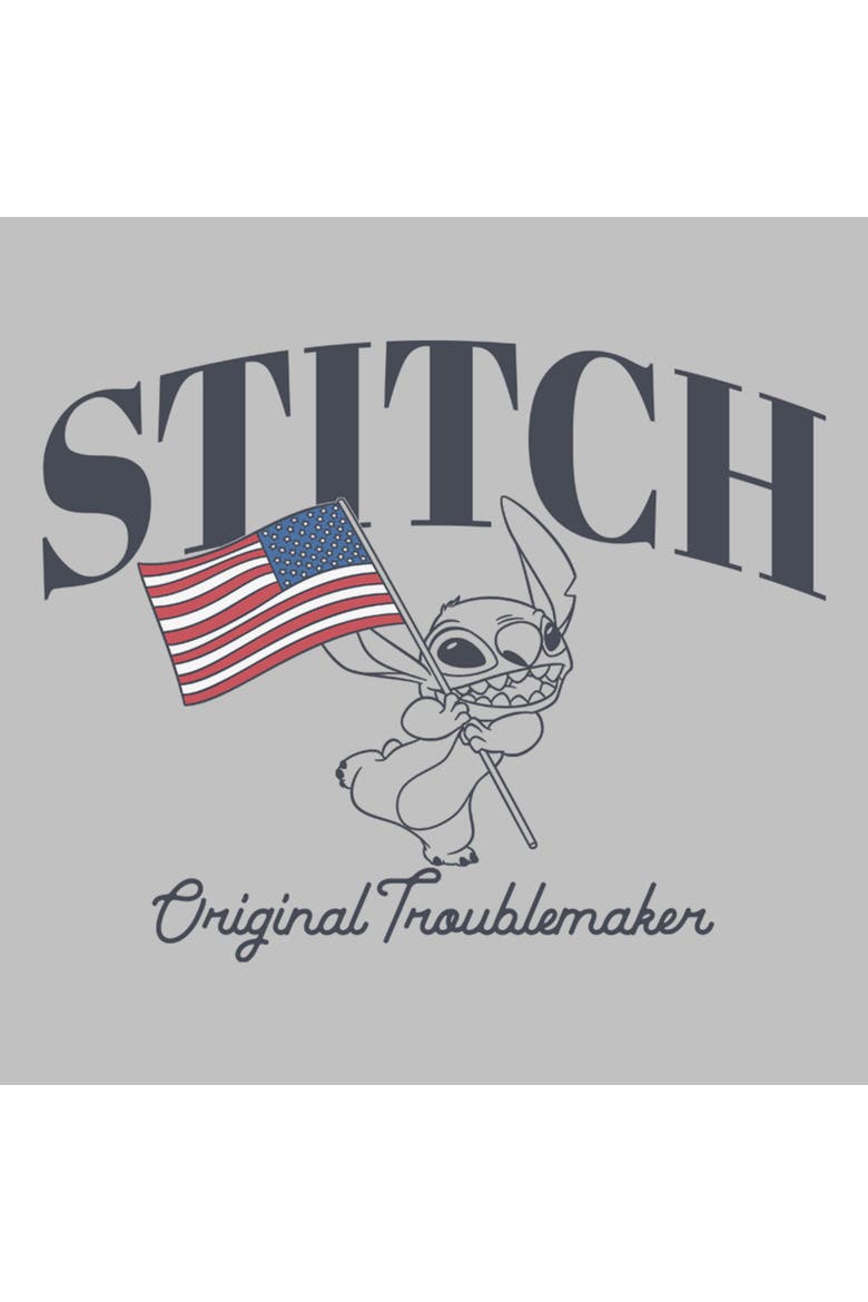 Women's Lilo & Stitch Original American Troublemaker  Graphic T-Shirt, Alternate, color, Athletic Heather