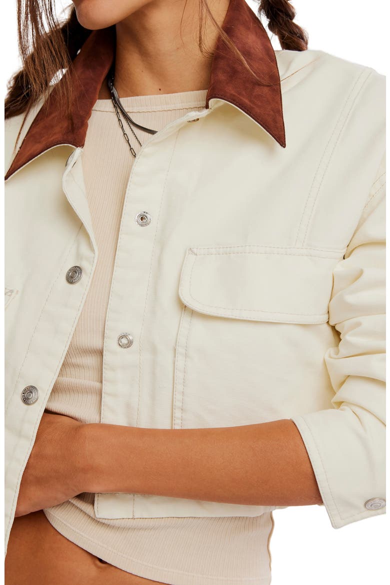 We the Free Martha Workwear Jacket, Alternate, color, TOFU