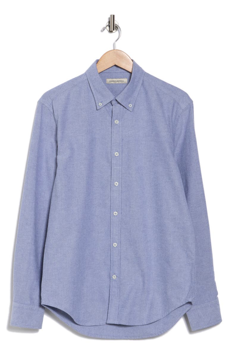 James Campbell Oxford Cotton Sport Shirt, Alternate, color, Steel Blue