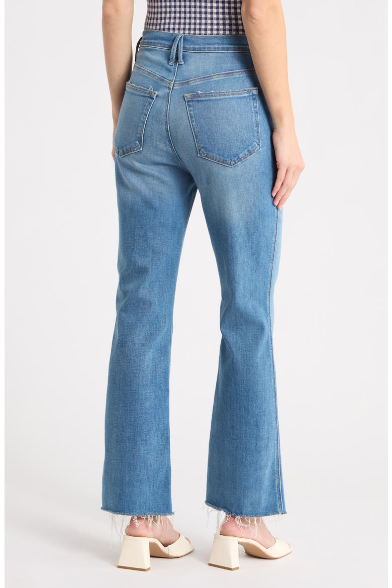 Soft-Tech Good Raw Hem Kick Flare Jeans, Alternate, color, INDIGO1026