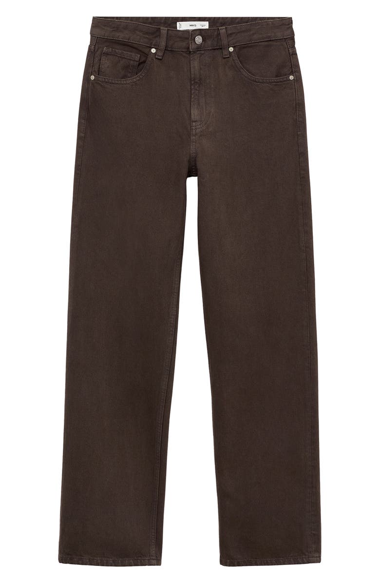 MANGO Miami Straight Leg Jeans, Alternate, color, Chocolate