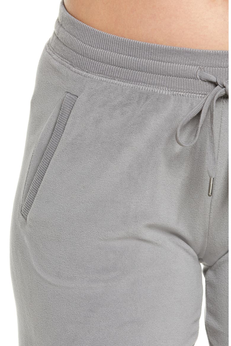 Velour Sweatpants, Alternate, color, CHARCOAL