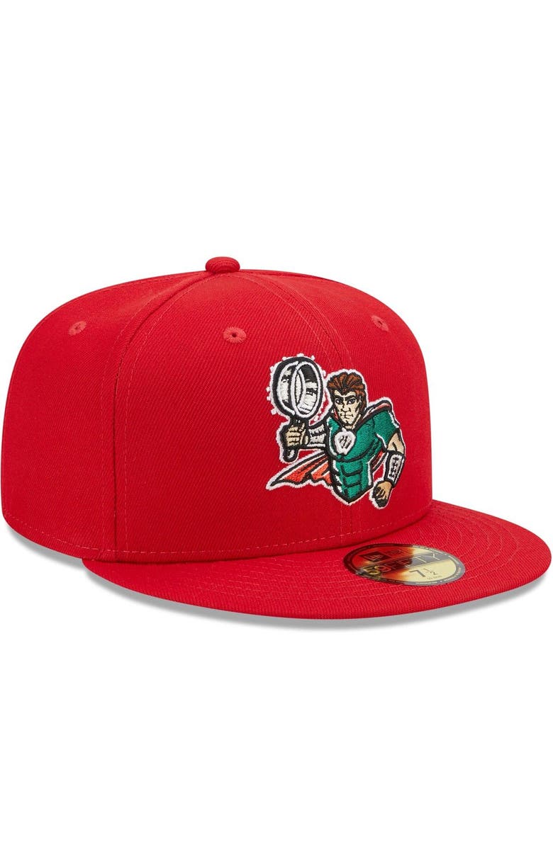 New Era Men's New Era Red Fort Wayne TinCaps Marvel x Minor League 59FIFTY Fitted Hat, Alternate, color, Red
