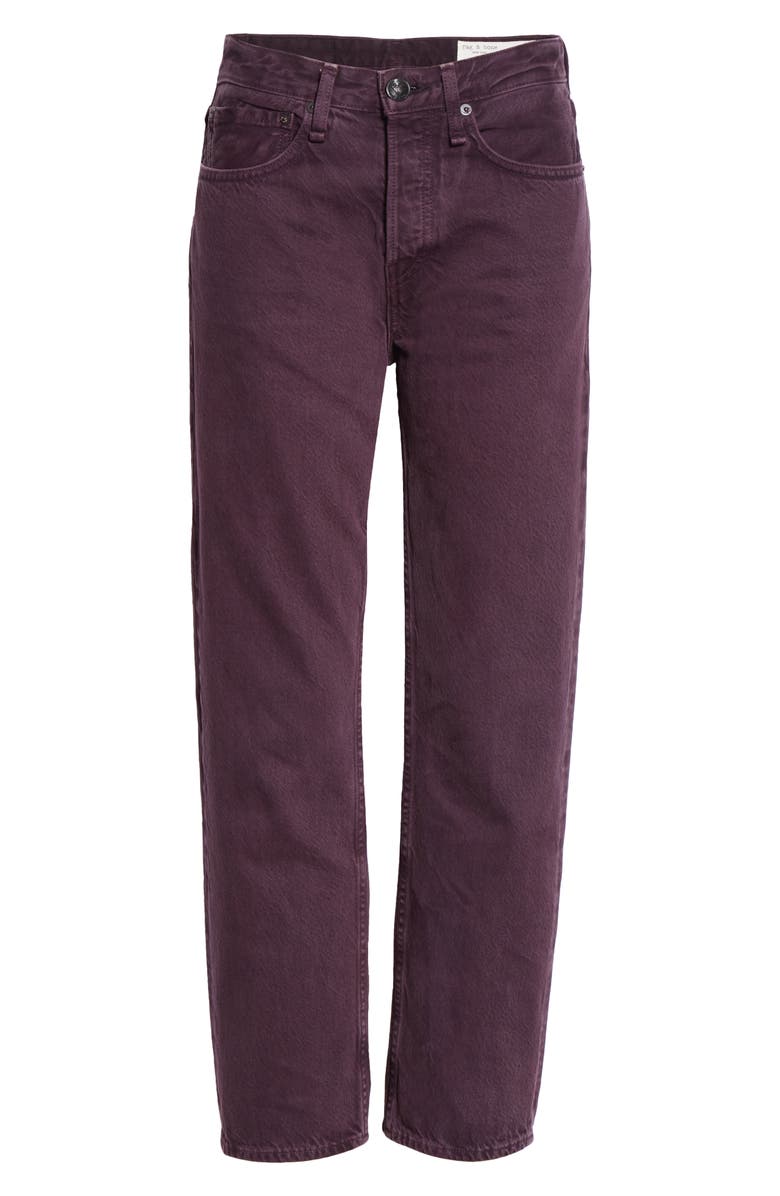 rag & bone Maya High Waist Ankle Slim Straight Leg Jeans, Alternate, color, 