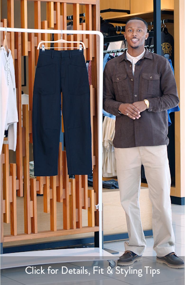 Shon Wool Barrel Leg Pants, sales video thumbnail