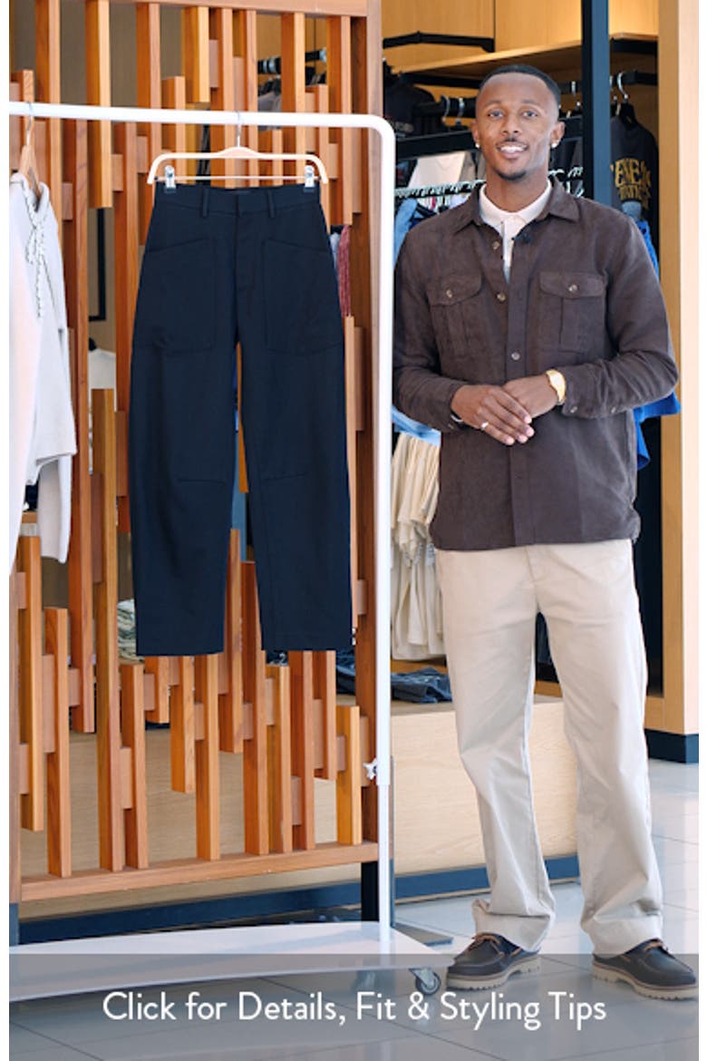 Shon Wool Barrel Leg Pants video