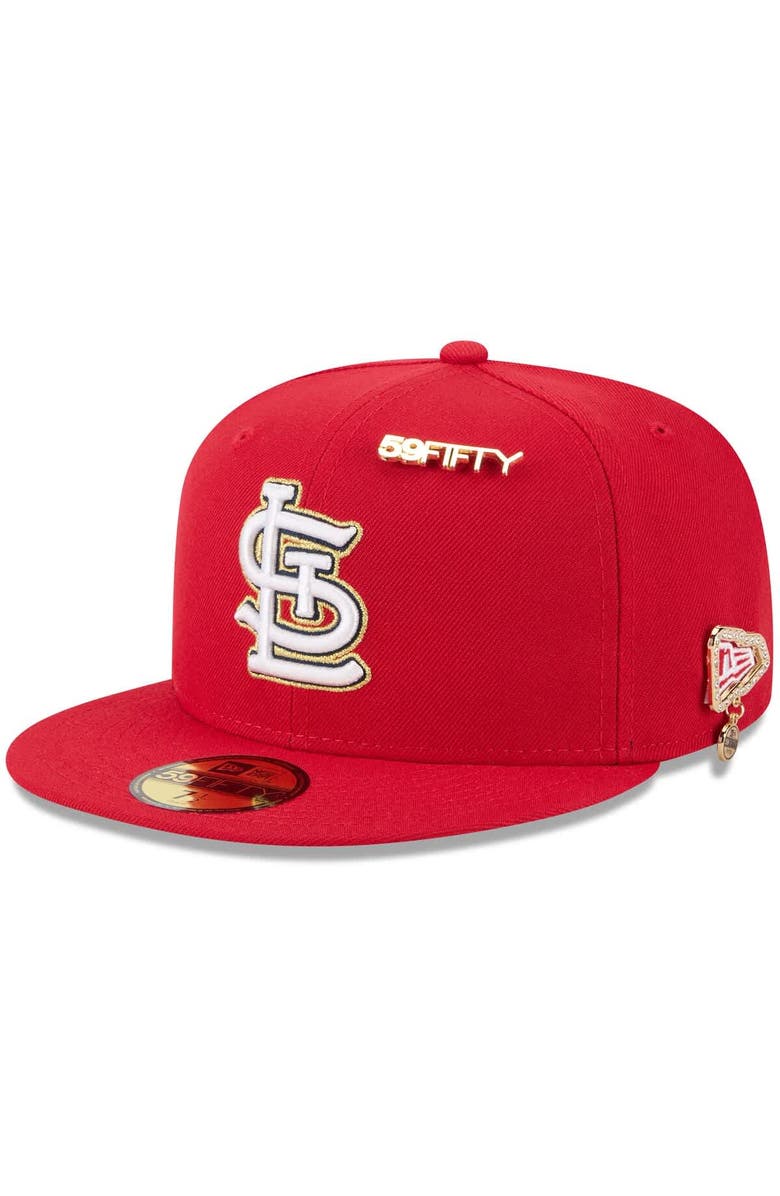 New Era Men's New Era  Red St. Louis Cardinals 2025 59FIFTY Day 59FIFTY Fitted Hat with Pins, Alternate, color, Red