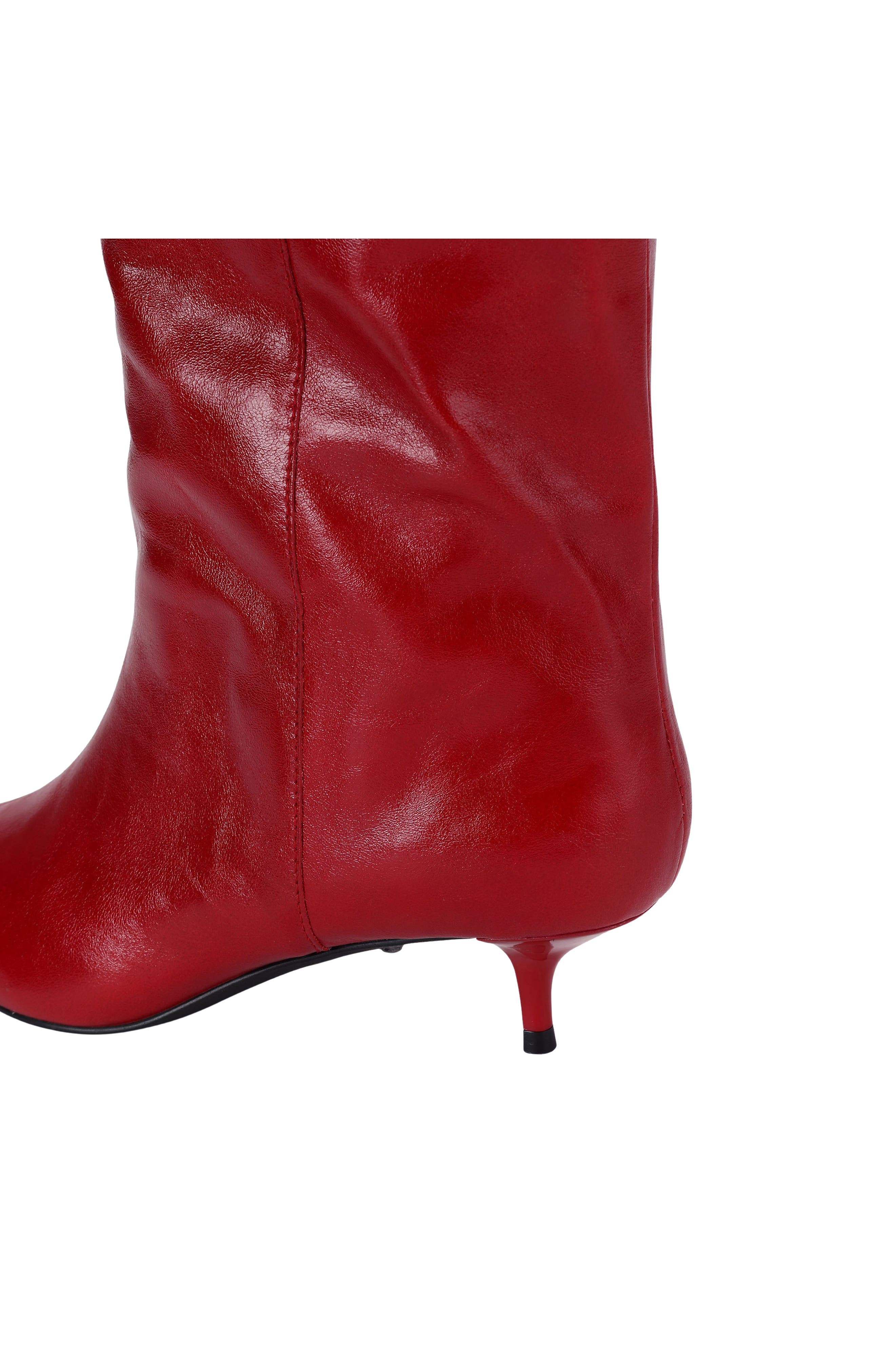 Opera Leather Boot, Alternate, color, RED