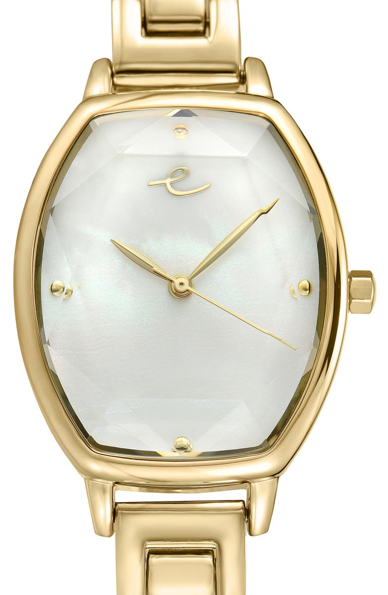 Ettika Classic Triple Link Watch, Alternate, color, Mother Of Pearl And Gold