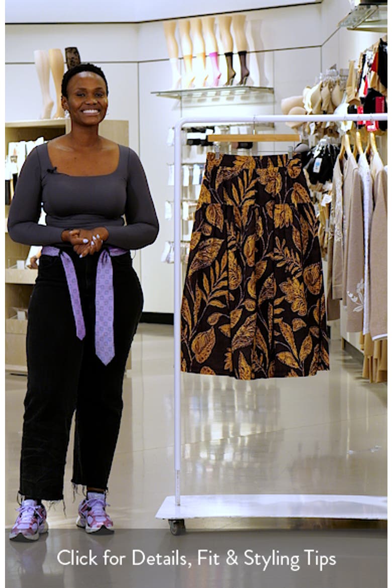 Tiered Cotton Midi Skirt video