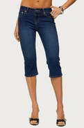 EDIKTED Fifer Low Rise Capri Jeans