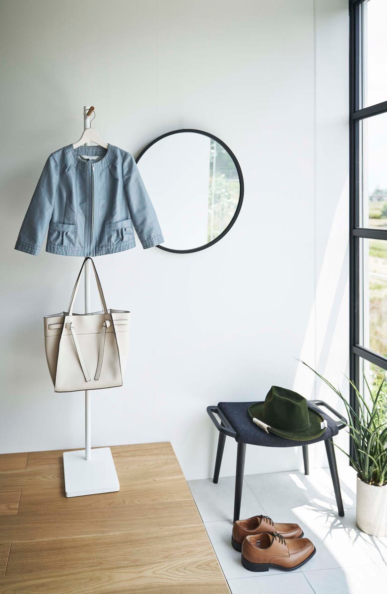 Yamazaki Coat Hanger, Alternate, color, White