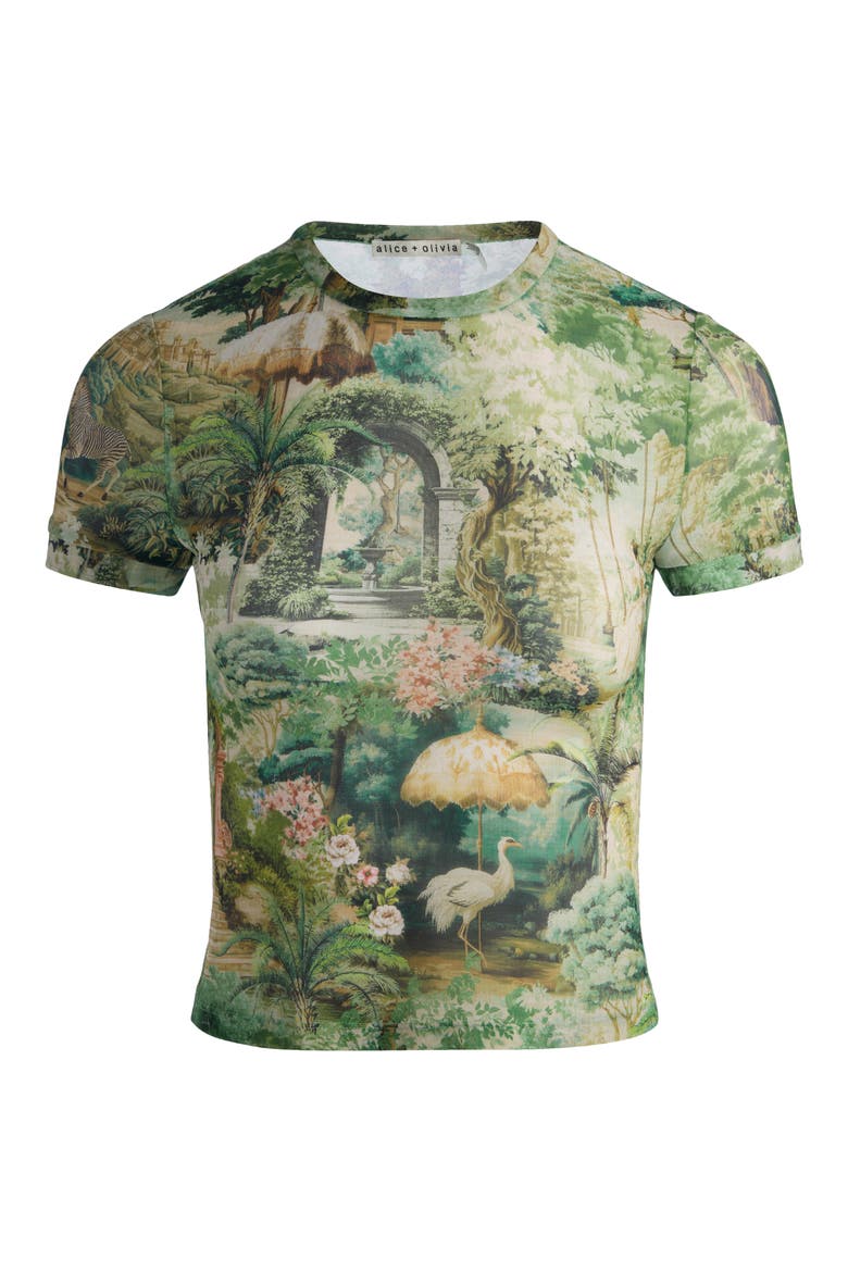 Tess Stretch Mesh T-Shirt, Alternate, color, TERRAIN LG