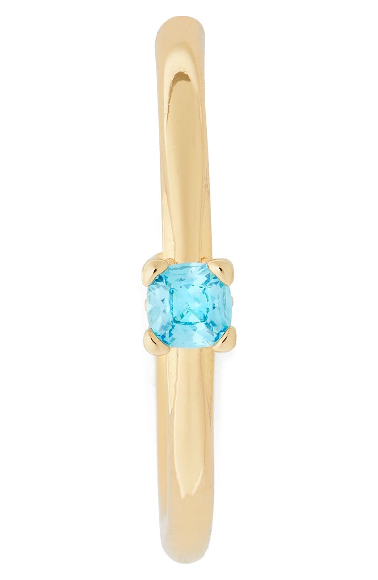 Kate Spade New York cubic zirconia hoop earrings, Alternate, color, Aqua Multi