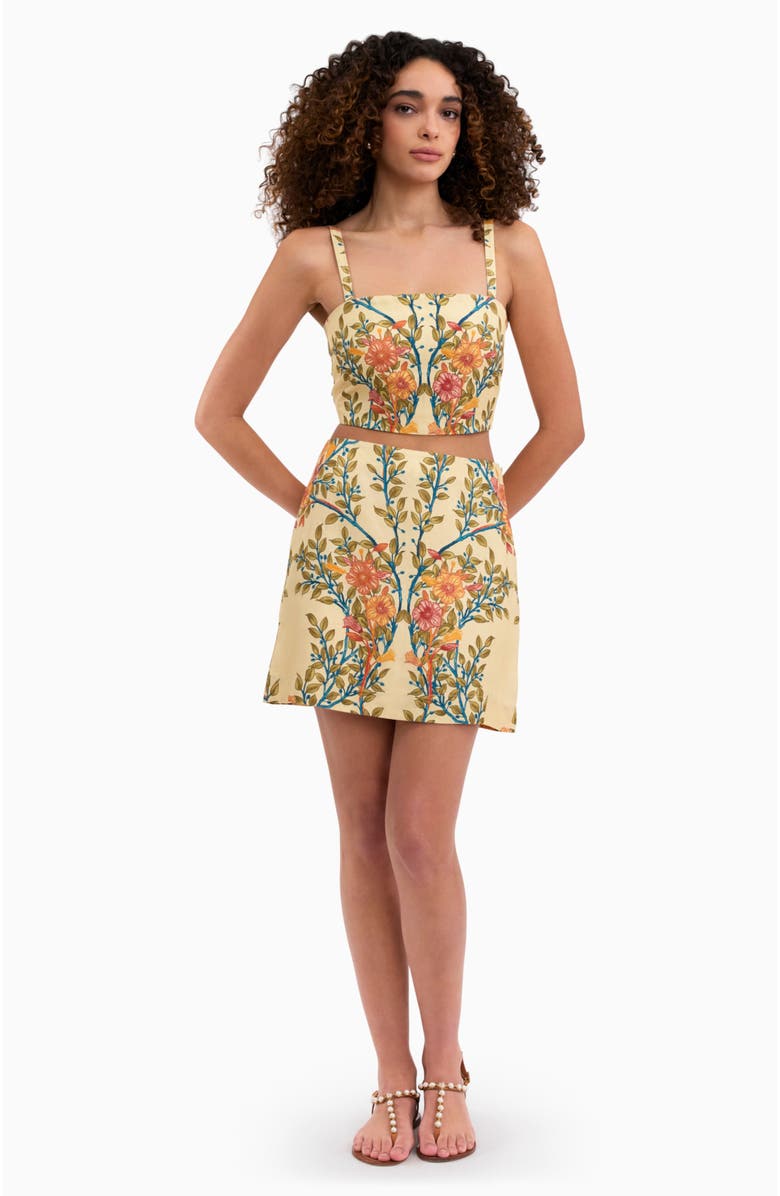 Rebecca Taylor Cleo Printed Top, Main, color, Buttercream Multi